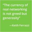 networking and generosity